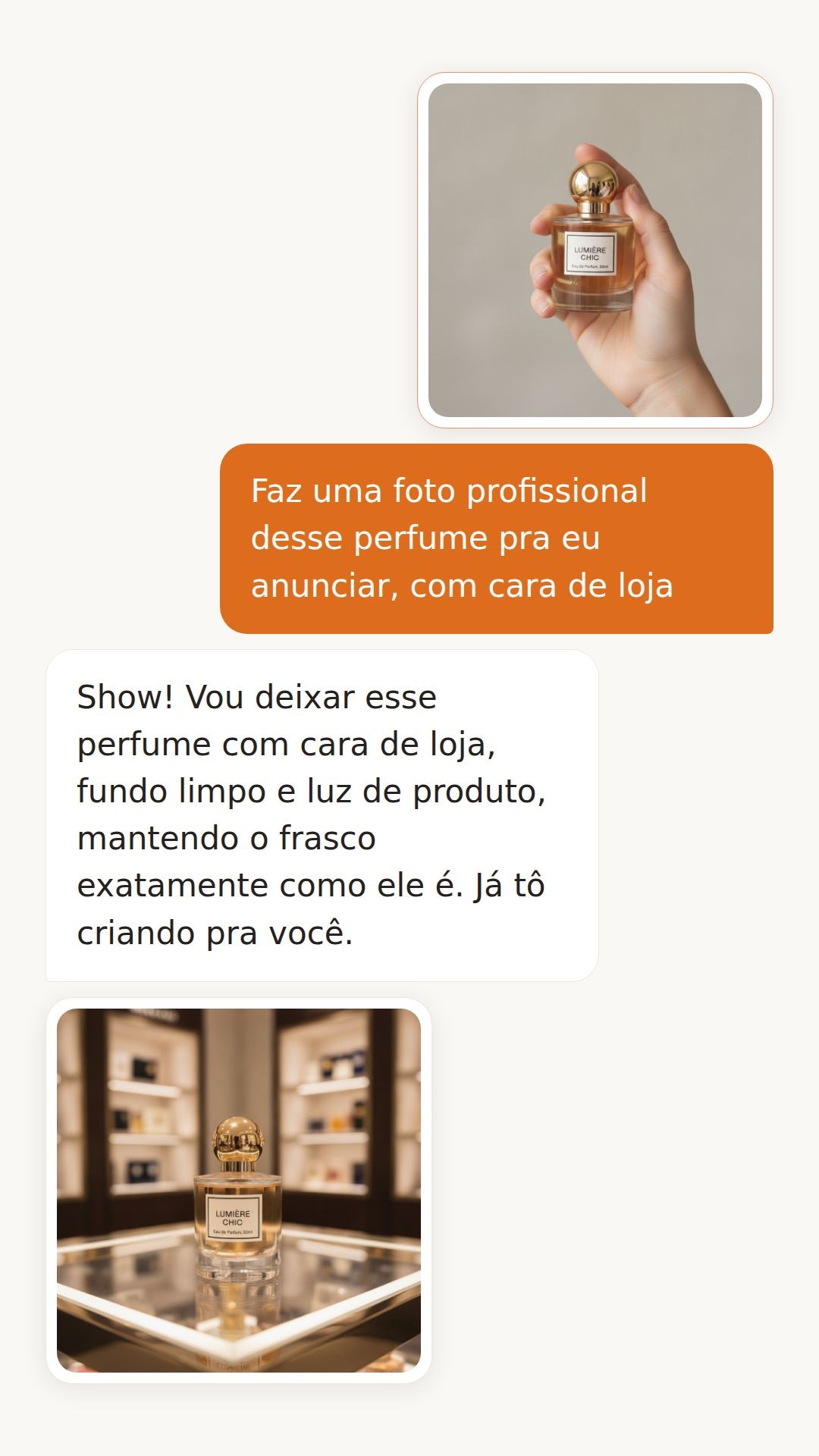 Exemplo Produtos gerado pela Imagiza